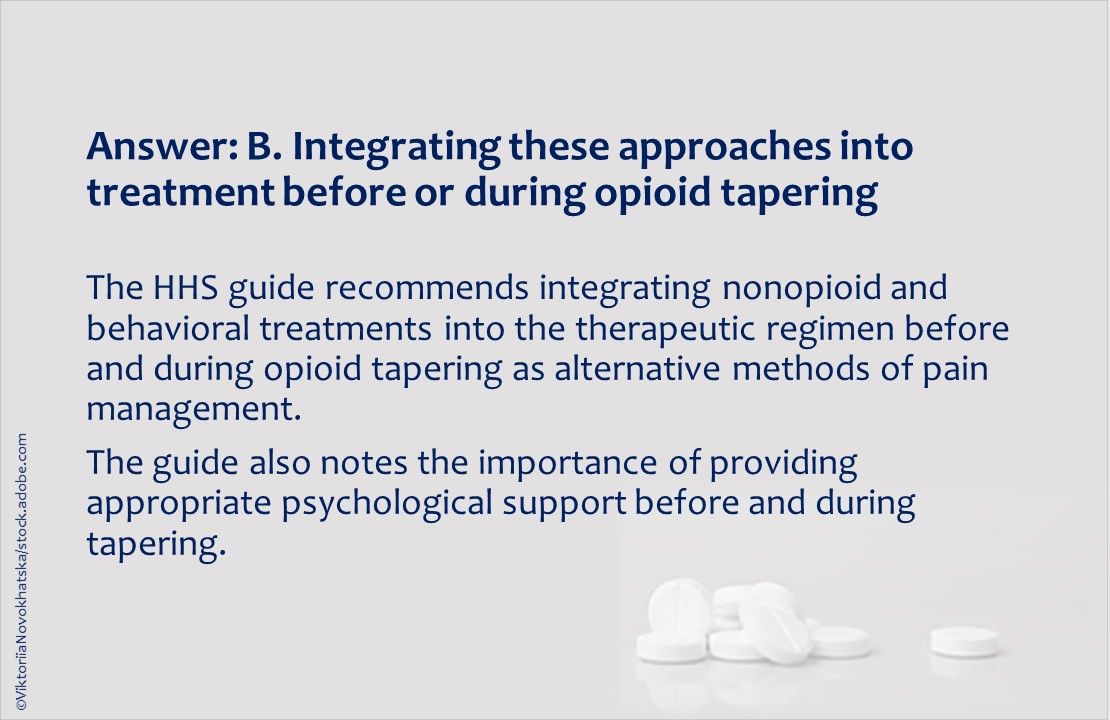 Example Opioid Tapering Opioid Tapering and Discontinuation: 10 Questions