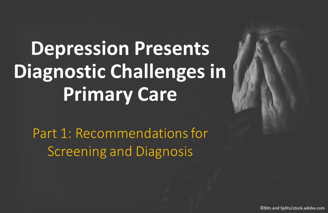 Depressed man holding hands over face, diagnostic challenges in primary care