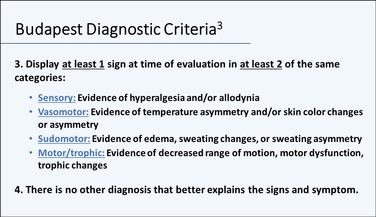 Diagnosing Complex Regional Pain Syndrome A Primary Care Primer