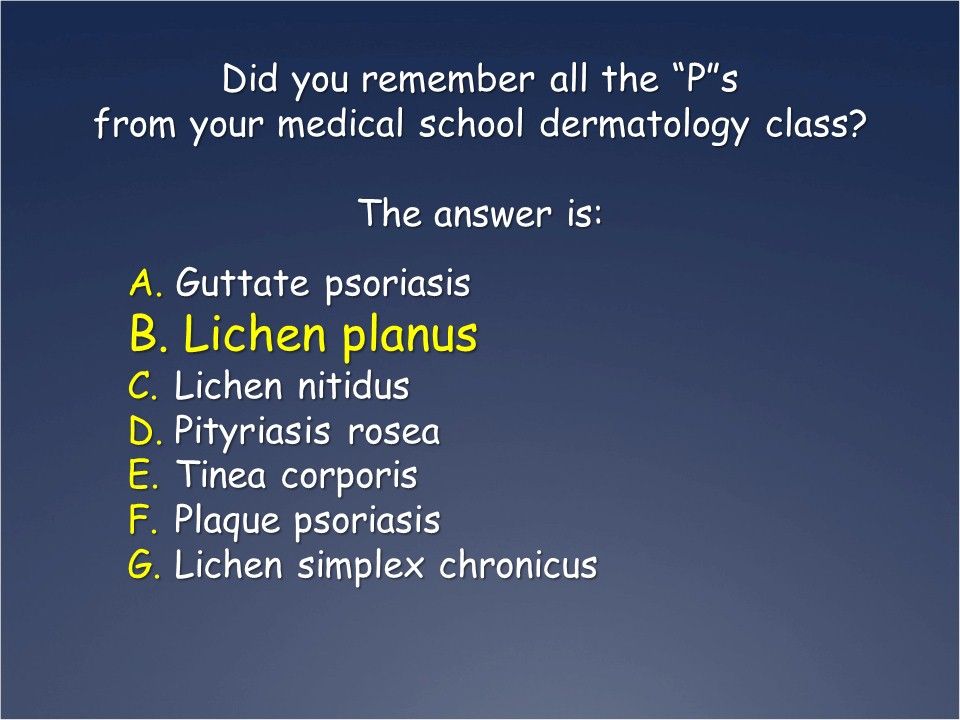 A Pruritic, Polygonal, Papular, Rash on a 10-year-old Boy