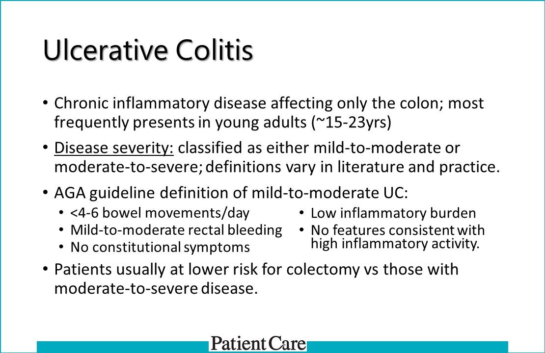 Update: AGA Clinical Guidelines on Management Mild-Moderate Ulcerative Colitis