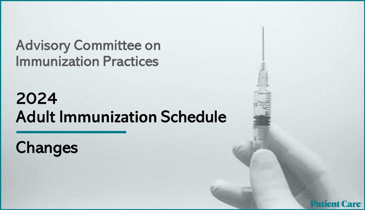Changes to the 2024 ACIP Adult Immunization Schedule AtaGlance