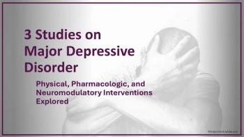 3 Studies on Major Depressive Disorder: Physical, Pharmacologic, and Neuromodulatory Interventions Explored / image credit ©Srdjan/stock.adobe.com