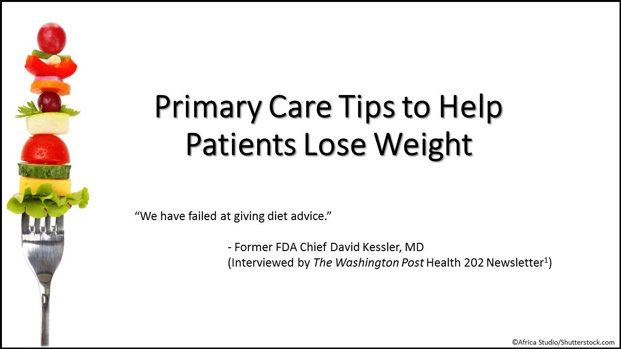 primary care tips to help patients lose weight, weight loss