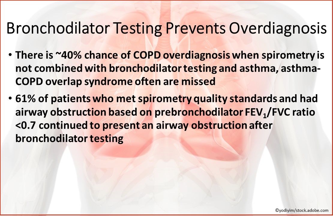 Bronchodilator testing prevents overdiagnosis, CHEST Annual Meeting 2019, COPD