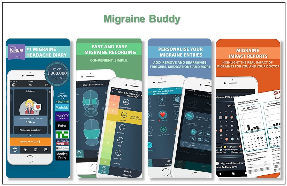 migraine, headache, headache apps 