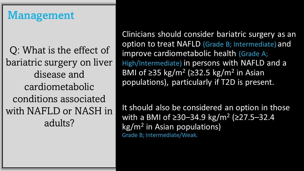 Management Of Nonalcoholic Fatty Liver Disease In Adults: Guidelines ...