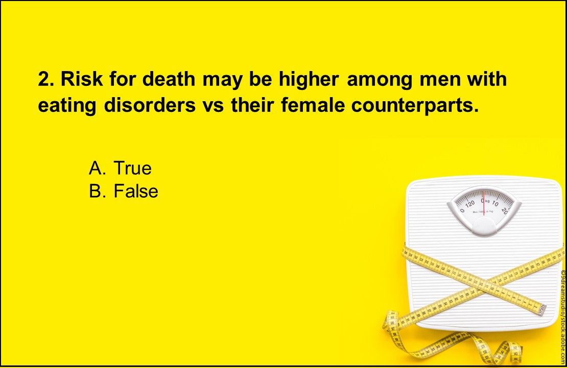 Risk for death may be higher among men with eating disorders vs women