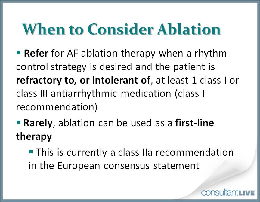 Rhythm control in atrial fibrillation 