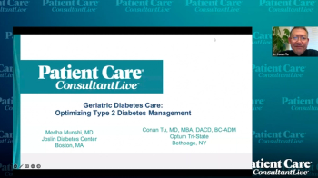 Conan Tu, MD, MBA, DACD, BC-ADM, presenting slides