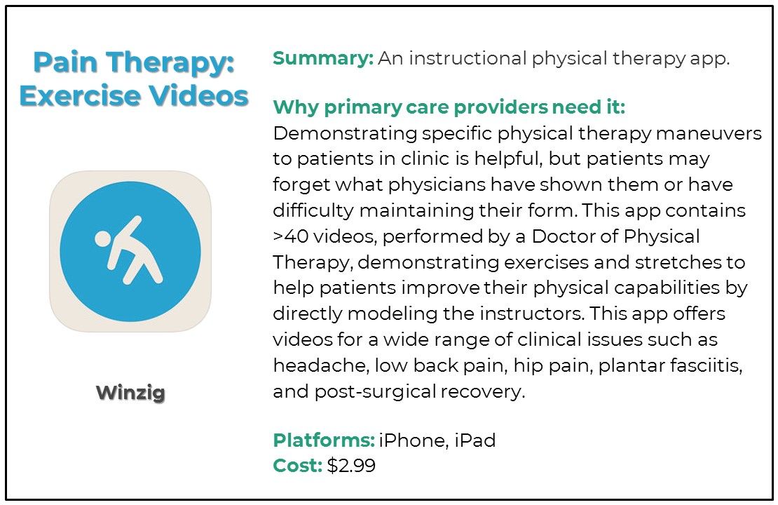 physical therapy, physical therapy apps, top physical therapy apps for physician