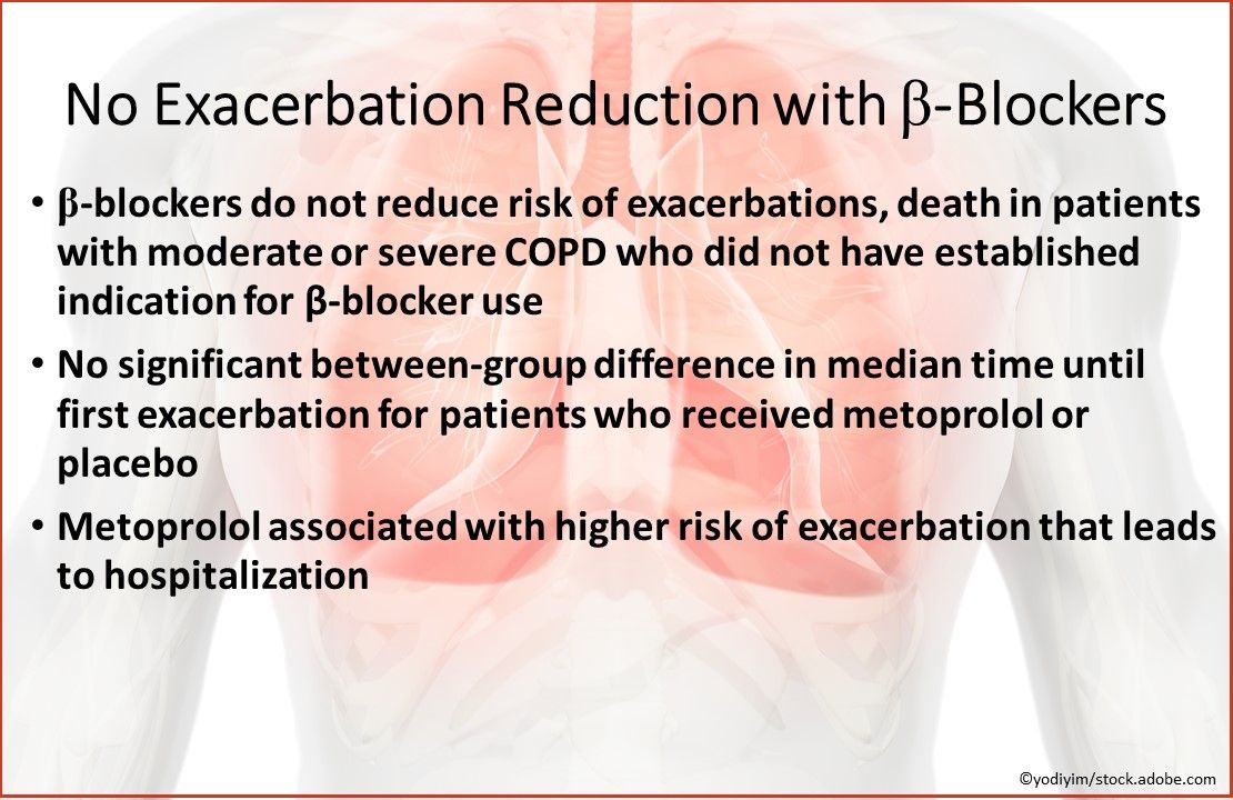 No exacerbation reduction with β-blockers, COPD, COPD research, COPD