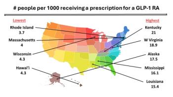 Where is all the Wegovy Going? Highest and Lowest Prescribing States / image credit US Map ©pyty/stock.adobe.com