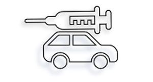 Drive-through flu vaccination clinic, flu vaccine, flu season