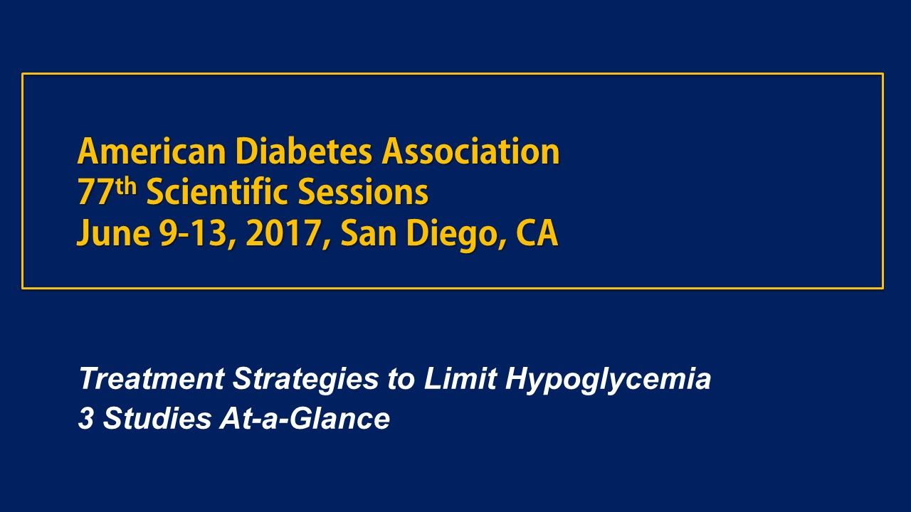 Treatment Strategies to Limit Hypoglycemia