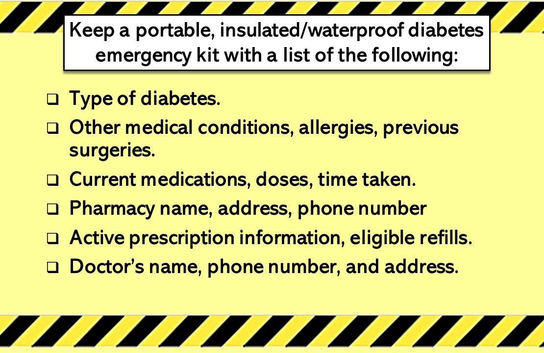 A Diabetes Emergency Plan 8 Tips to Help Patients Stay Prepared