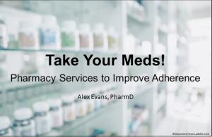 Various medications on a shelf in the pharmacy