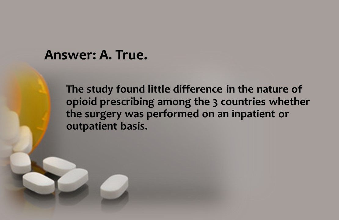 little difference in the nature of opioid prescribing