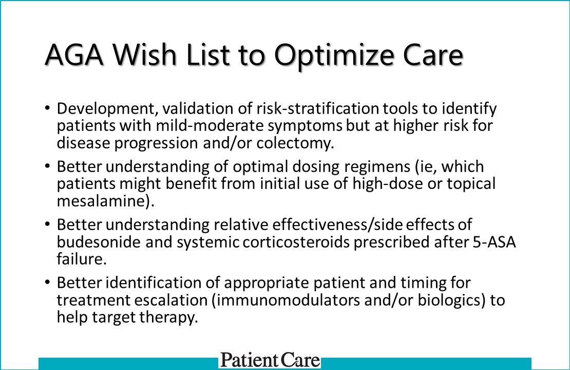 Update: AGA Clinical Guidelines On Management Of Mild-Moderate ...