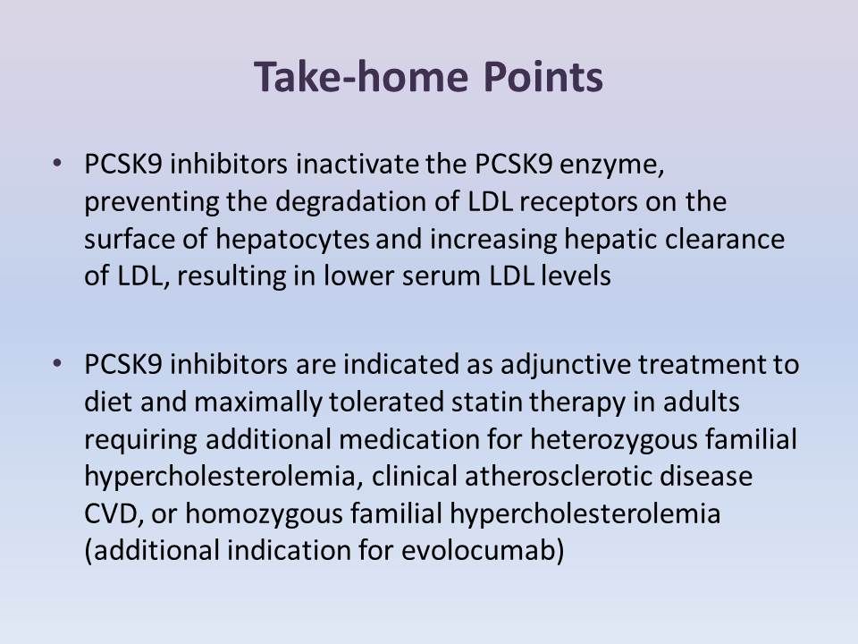 PCSK9 Inhibitors: The Facts At-a-Glance