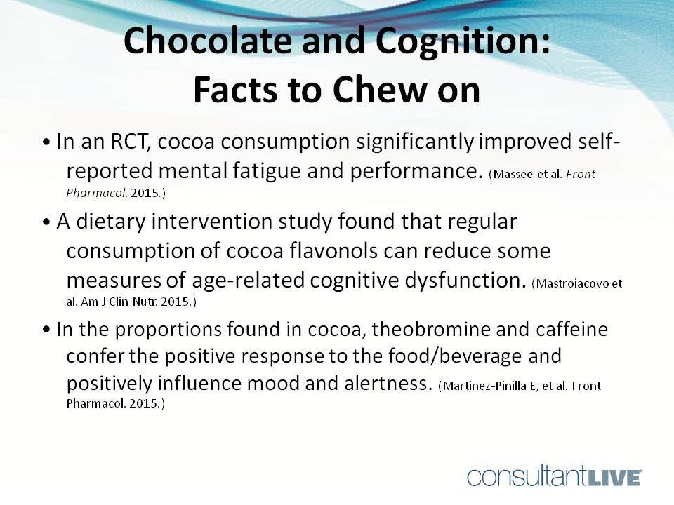 Chocolate and cognition.