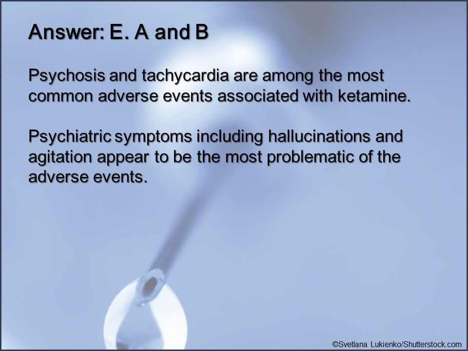 ketamine as an analgesic