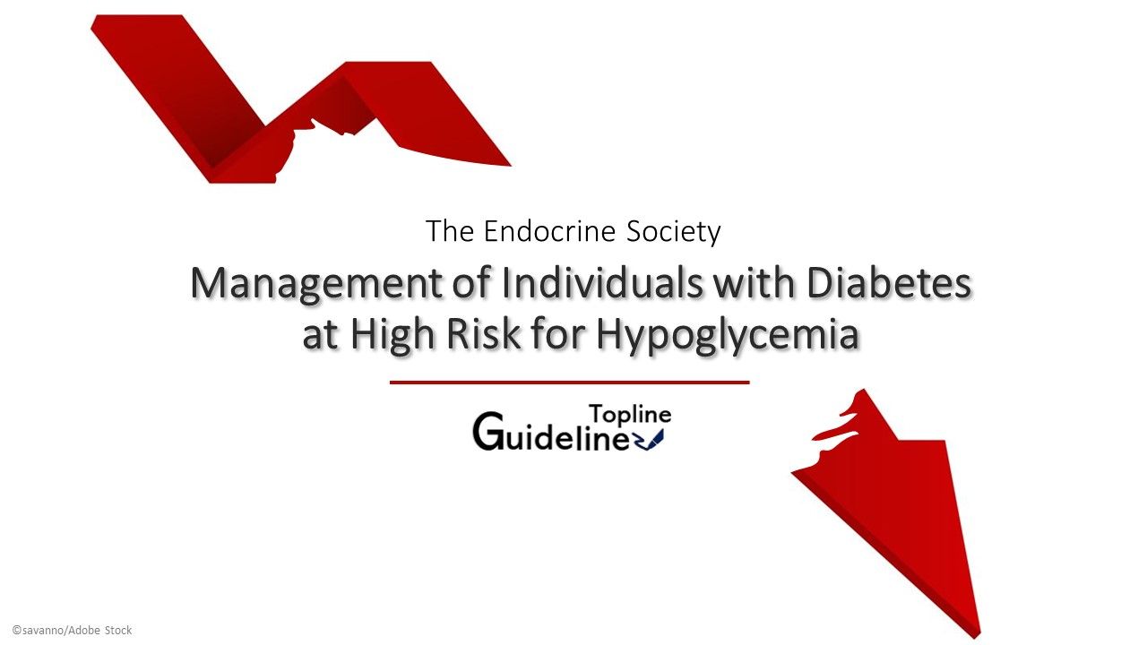 Endocrine Society guideline on management of hypoglycemia in patients with diabetes arrow graphic ©savanno/adobe stock