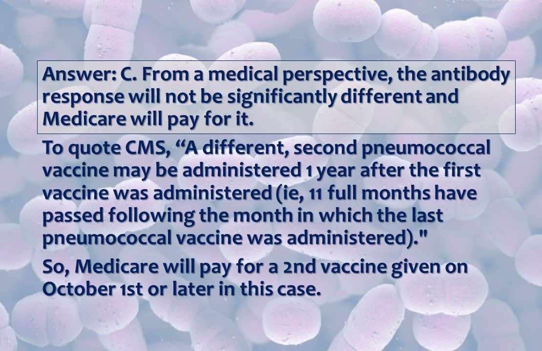 Adult Pneumococcal Vaccine: Who Needs It? When and Why?