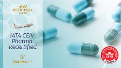 Etihad Cargo Awarded CEIV Pharma Certification