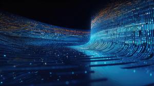 World of data virtualization , artificial data wave | © AIPERA - stock.adobe.com 599930736