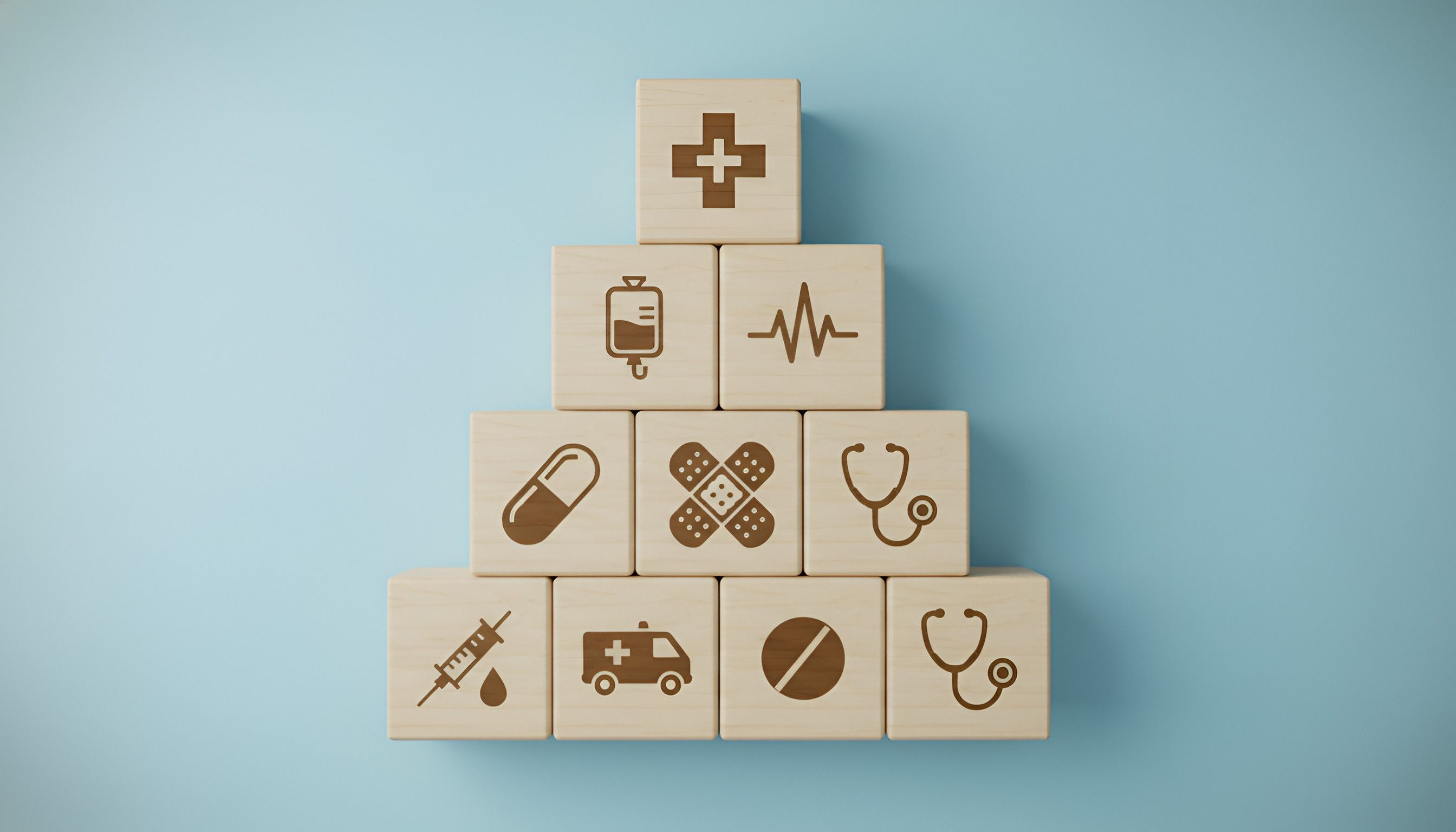 “Healthcare Foundations: Strategic Medical Support and Inclusive Care Pyramid” | © Muhammad Usman - stock.adobe.com