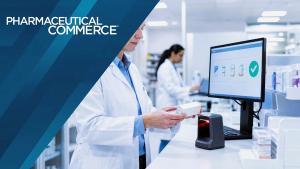 Pharmacist medicine drug lab pharmacy check white coat medicine package computer screen barcode scanner quality control safe care | © Wasun - stock.adobe.com 2150839459