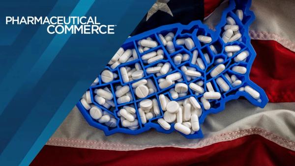 Healthcare, opioid epidemic and drug abuse concept with the map of USA filled with oxycodone and hydrocodone pharmaceutical pills on the American flag | © Victor Moussa - stock.adobe.com 193389447