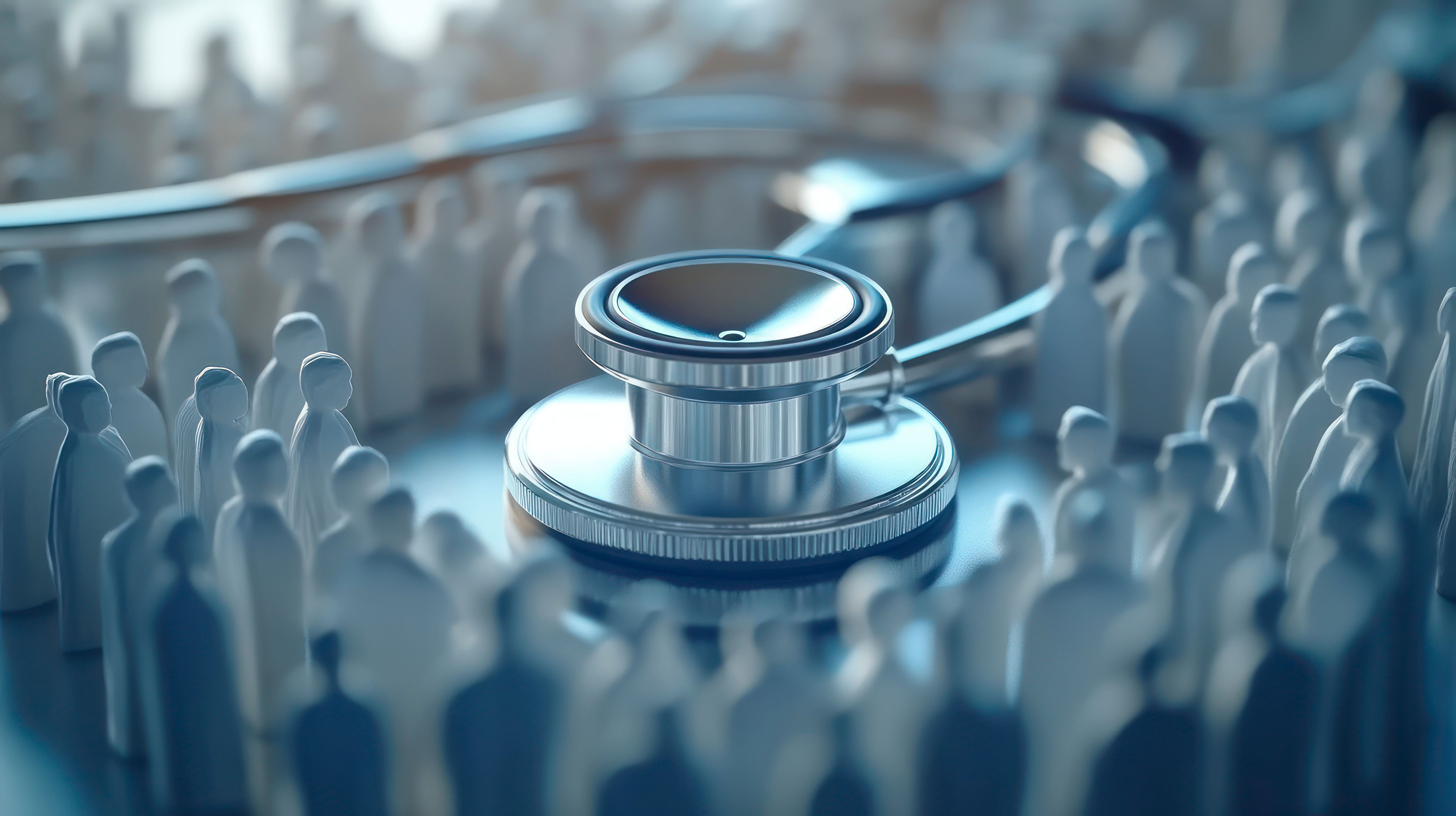 Stethoscope surrounded by crowd figurines | Image Credit: © Eti - stock.adobe.com