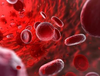 the blood of a person with hemophilia