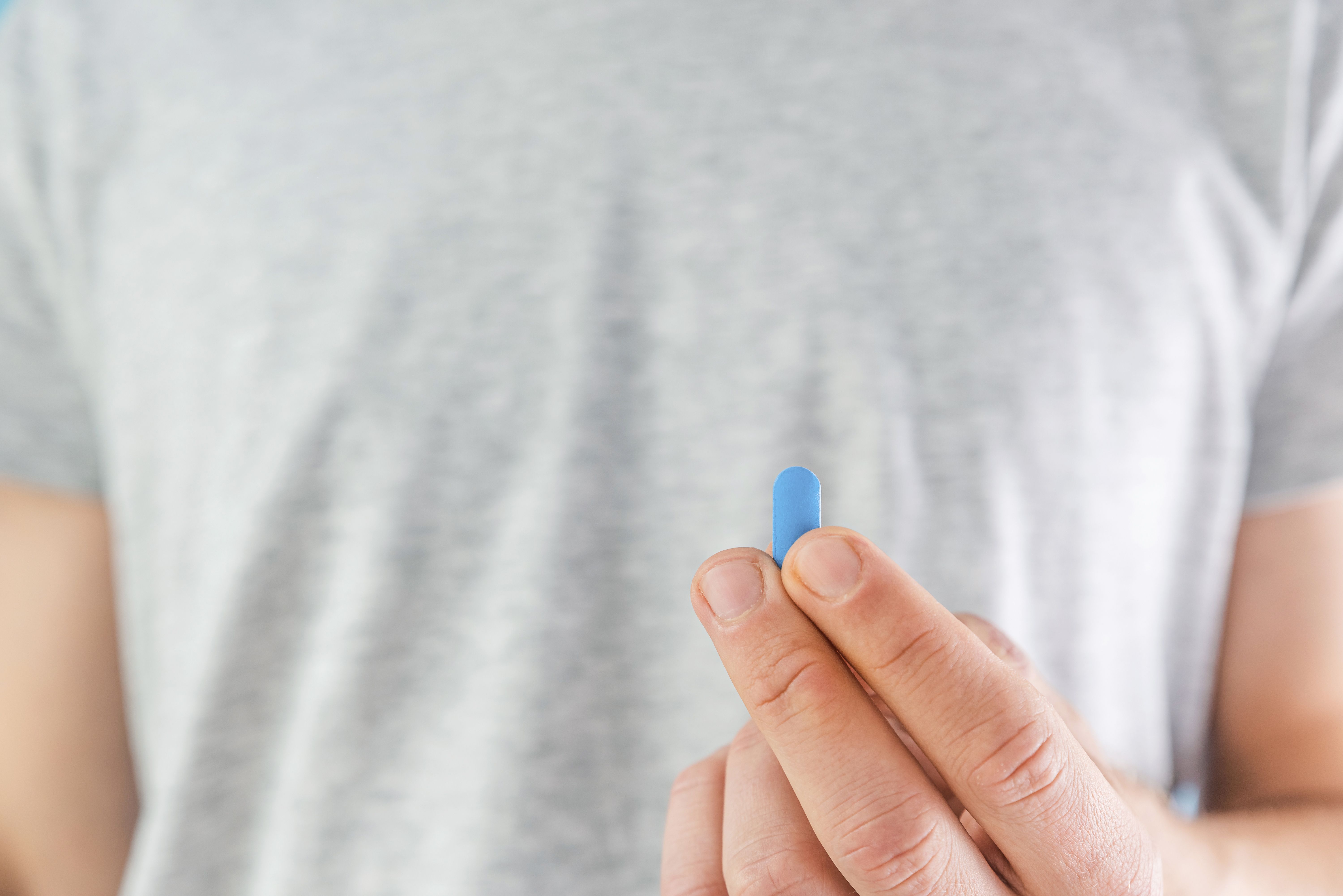 Man taking oral PrEP