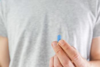 Man taking oral PrEP