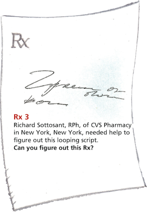 Rx3 Example Form Filled In Can You Read These Rxs?