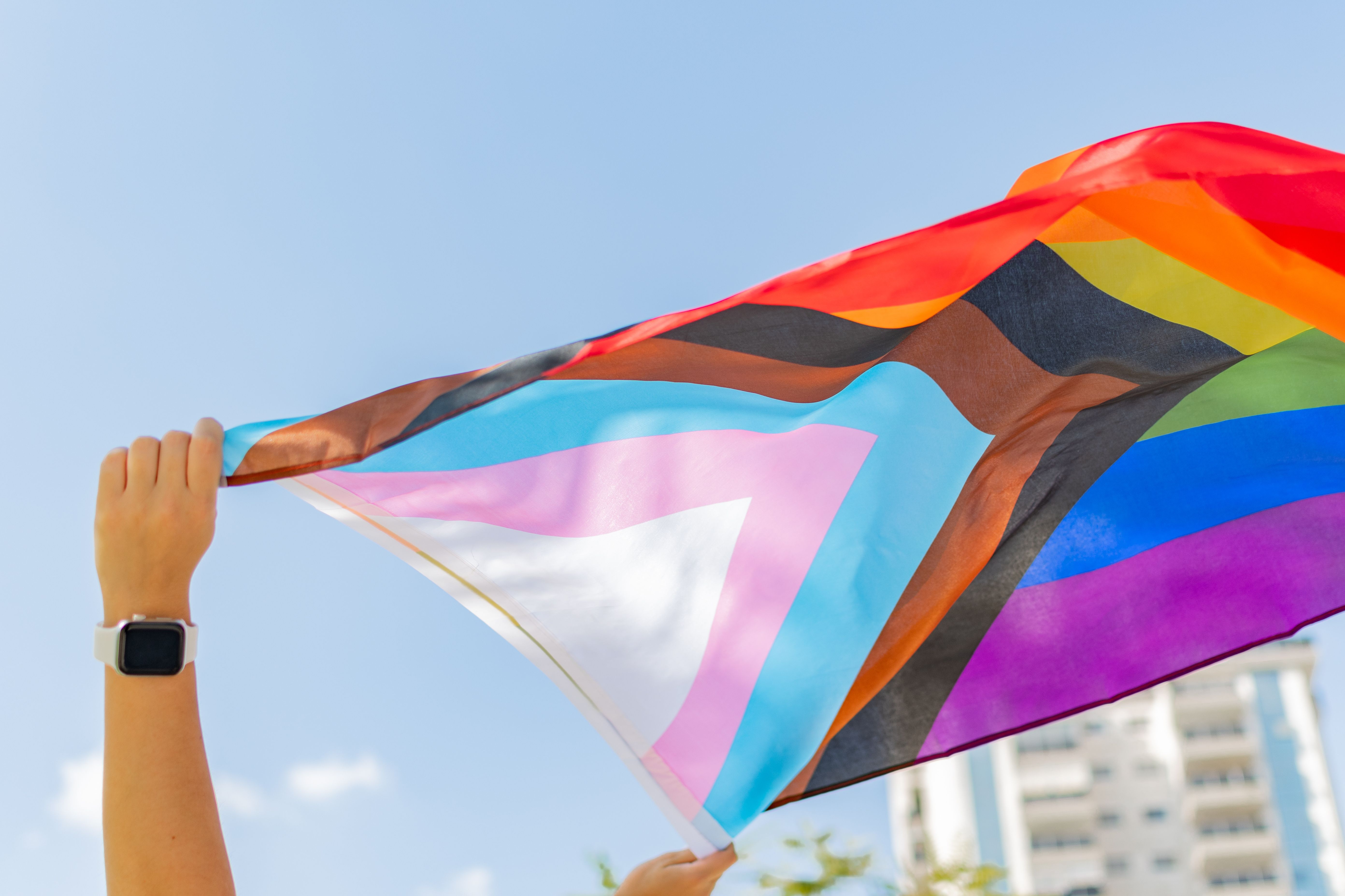 Progress pride flag -- Image credit: Marcela Ruty Romero | stock.adobe.com