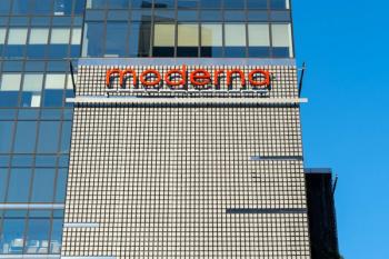 Warsaw, Poland - September 04, 2025: Moderna company logo on building facade - Image credit: Marek Stokowski | stock.adobe.com