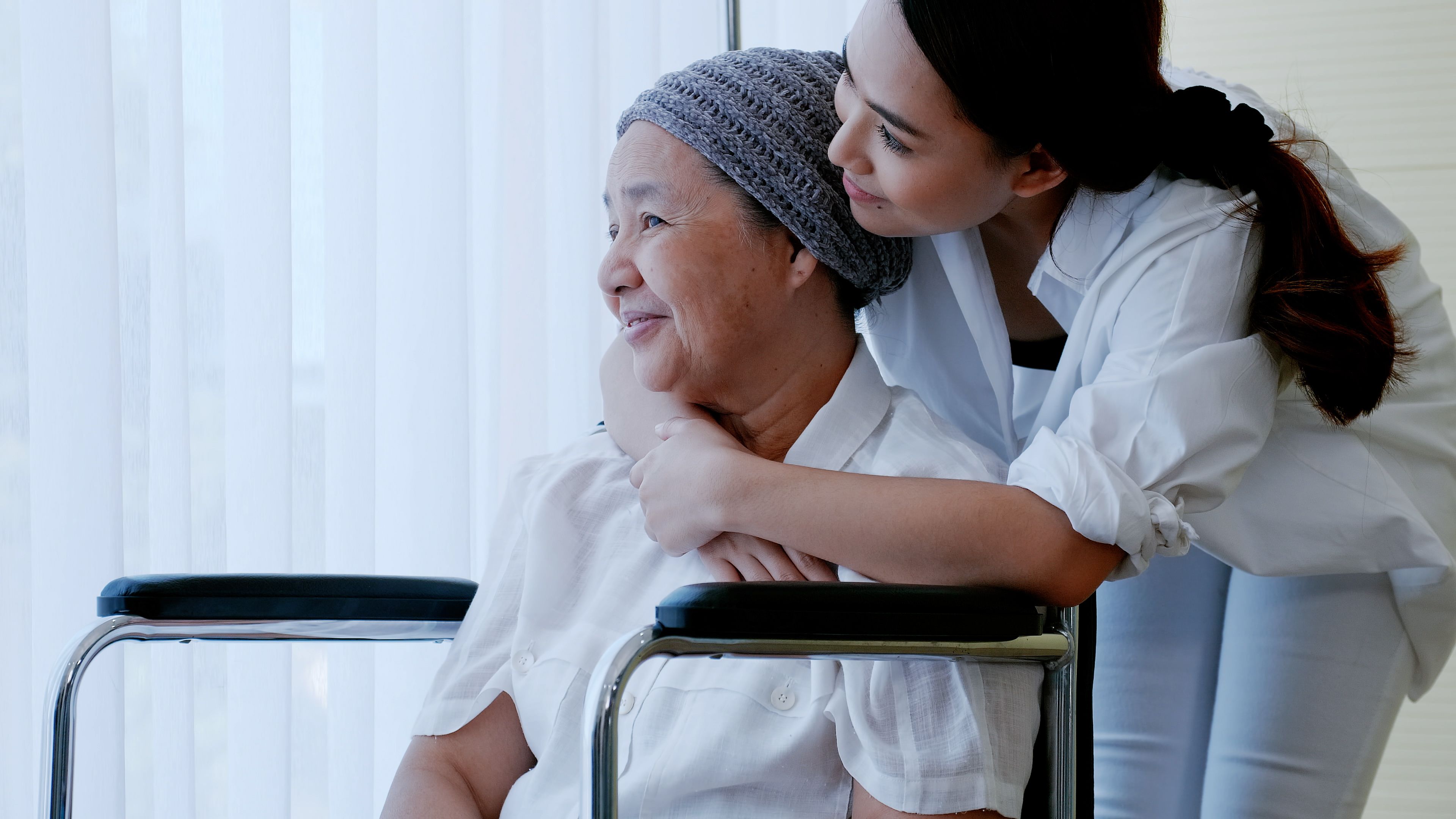 Patient with cancer and her daughter -- Image credit: ronnarong | stock.adobe.com