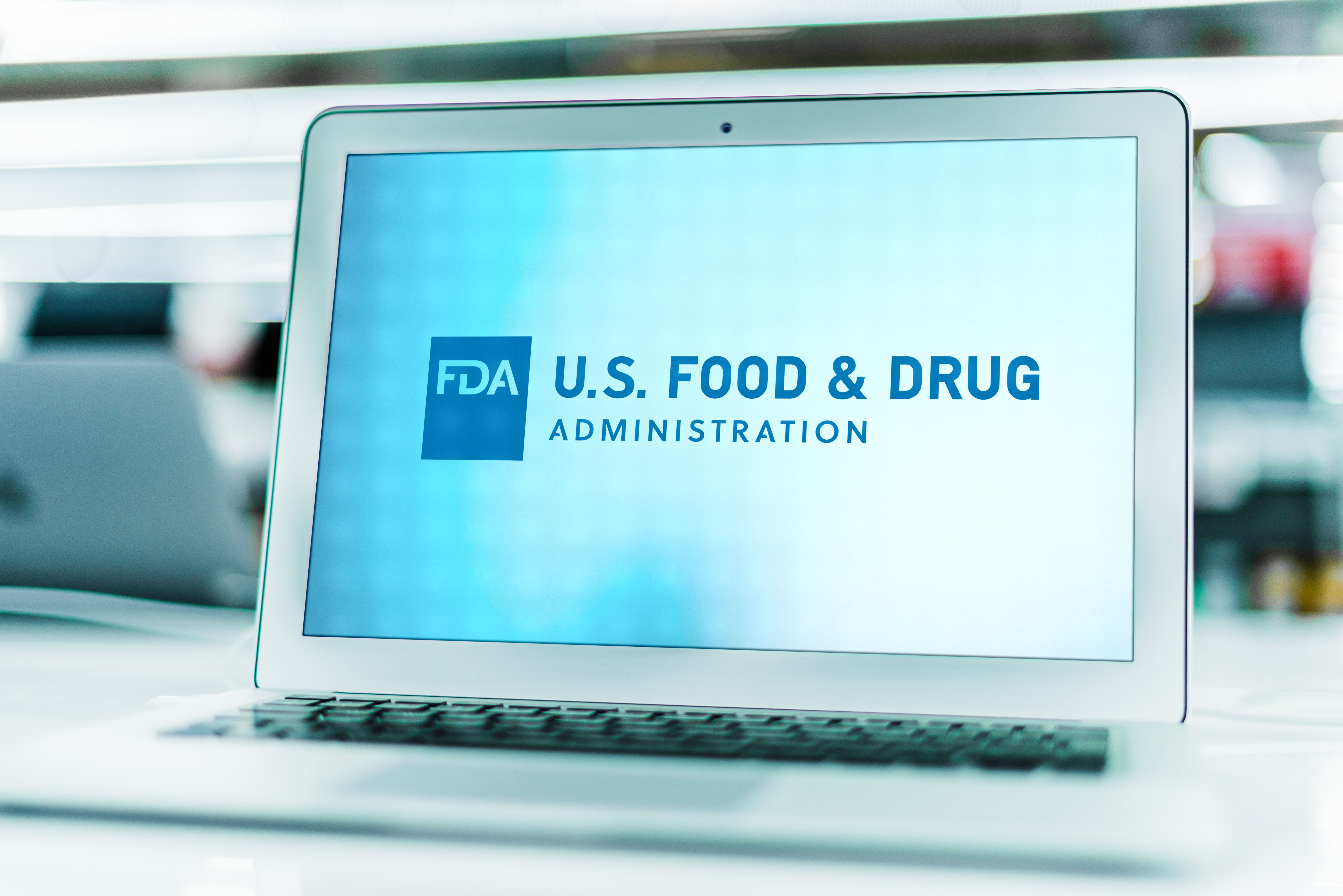 FDA logo on laptop screen -- Image credit: monticellllo | stock.adobe.com