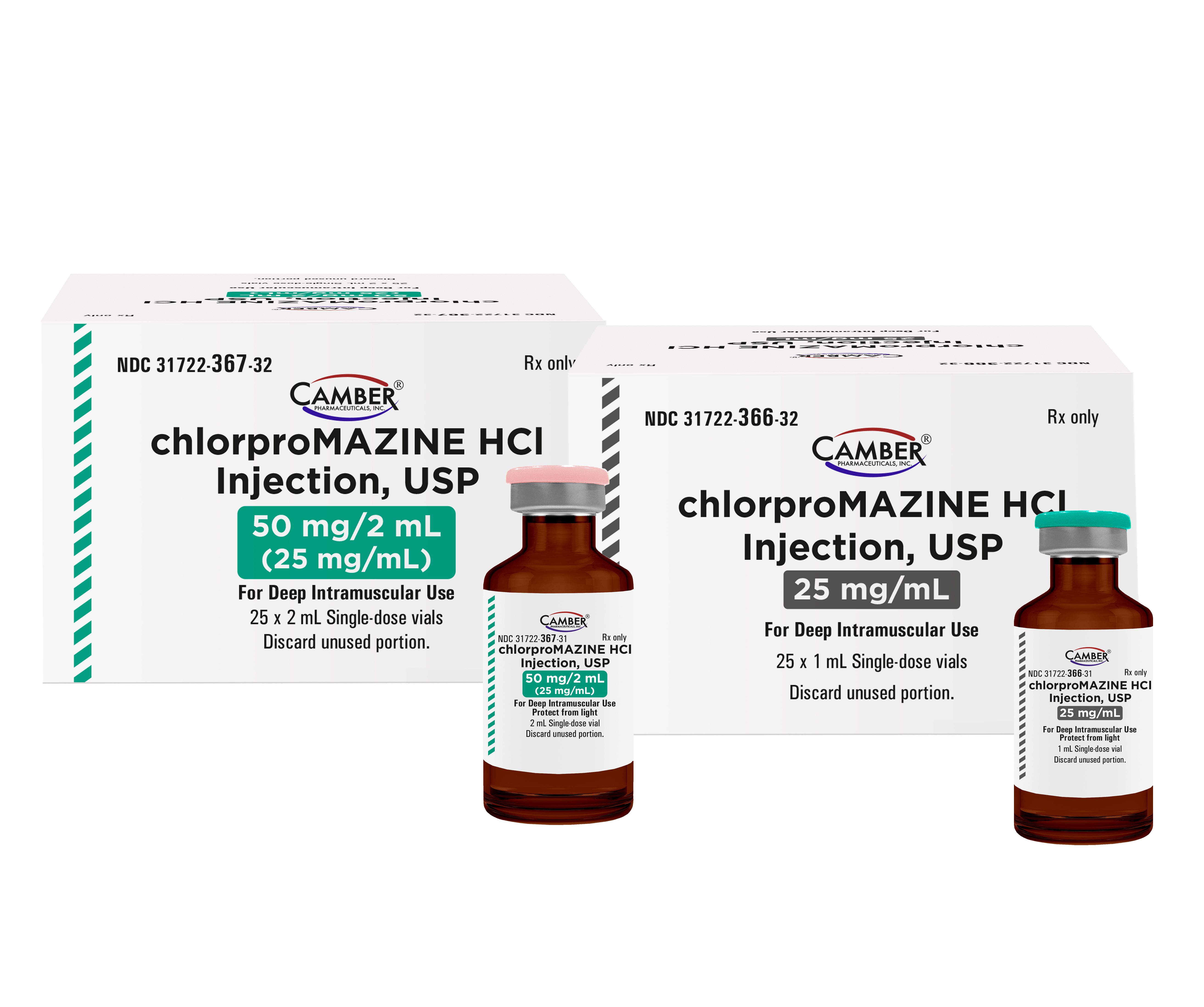 Camber Announces Addition of Chlorpromazine HCl Injection, USP
