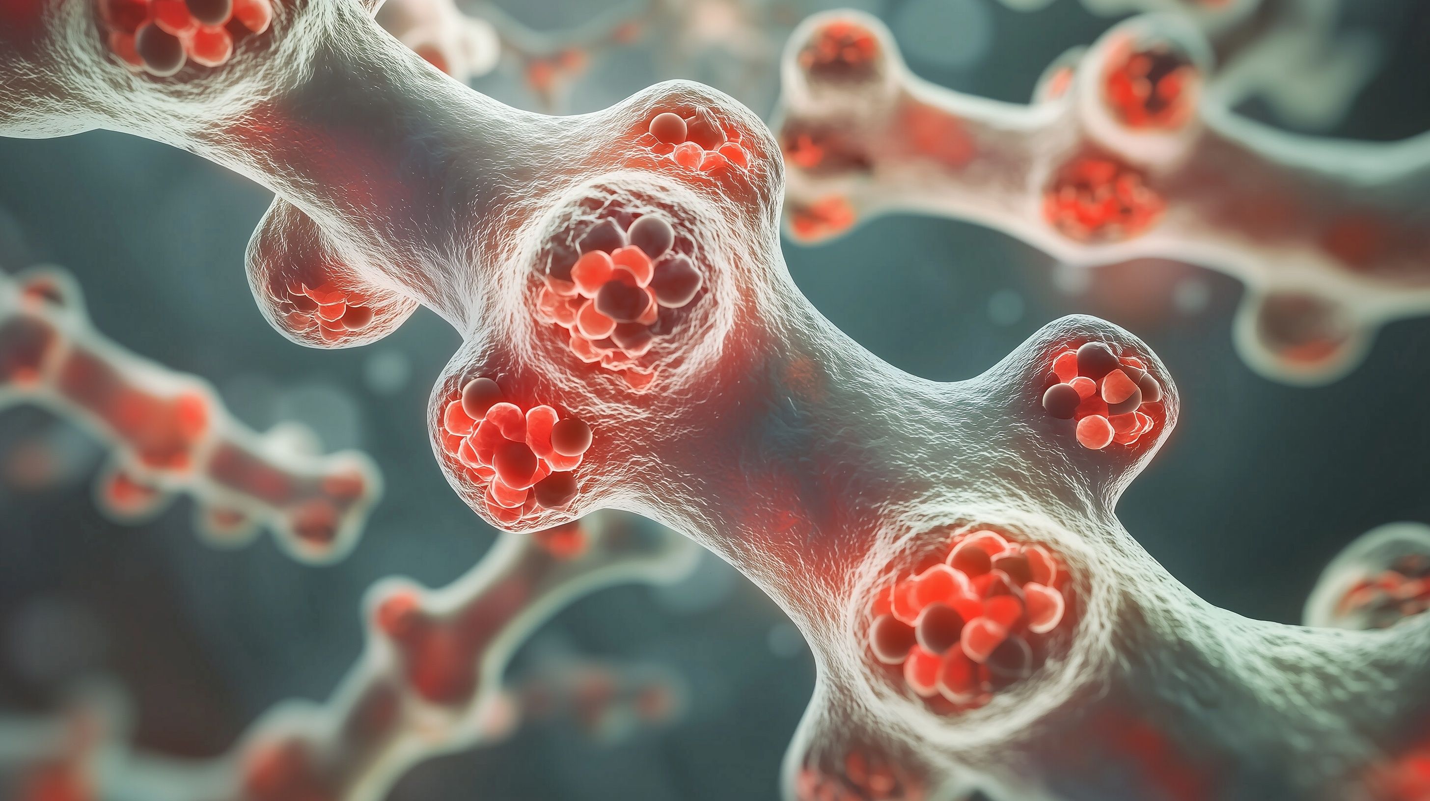 Multiple myeloma cells illustrated in the bone marrow | Image Credit: © Khella - stock.adobe.com