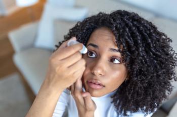 Woman using eye drops -- Image credit: Graphicroyalty | stock.adobe.com