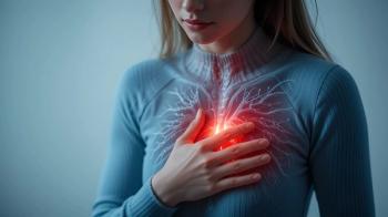 heart failure in woman and she press her chest symptom of pain and suffering cause of arrhythmia and bradycardia use for medicine product and health care concept on white background