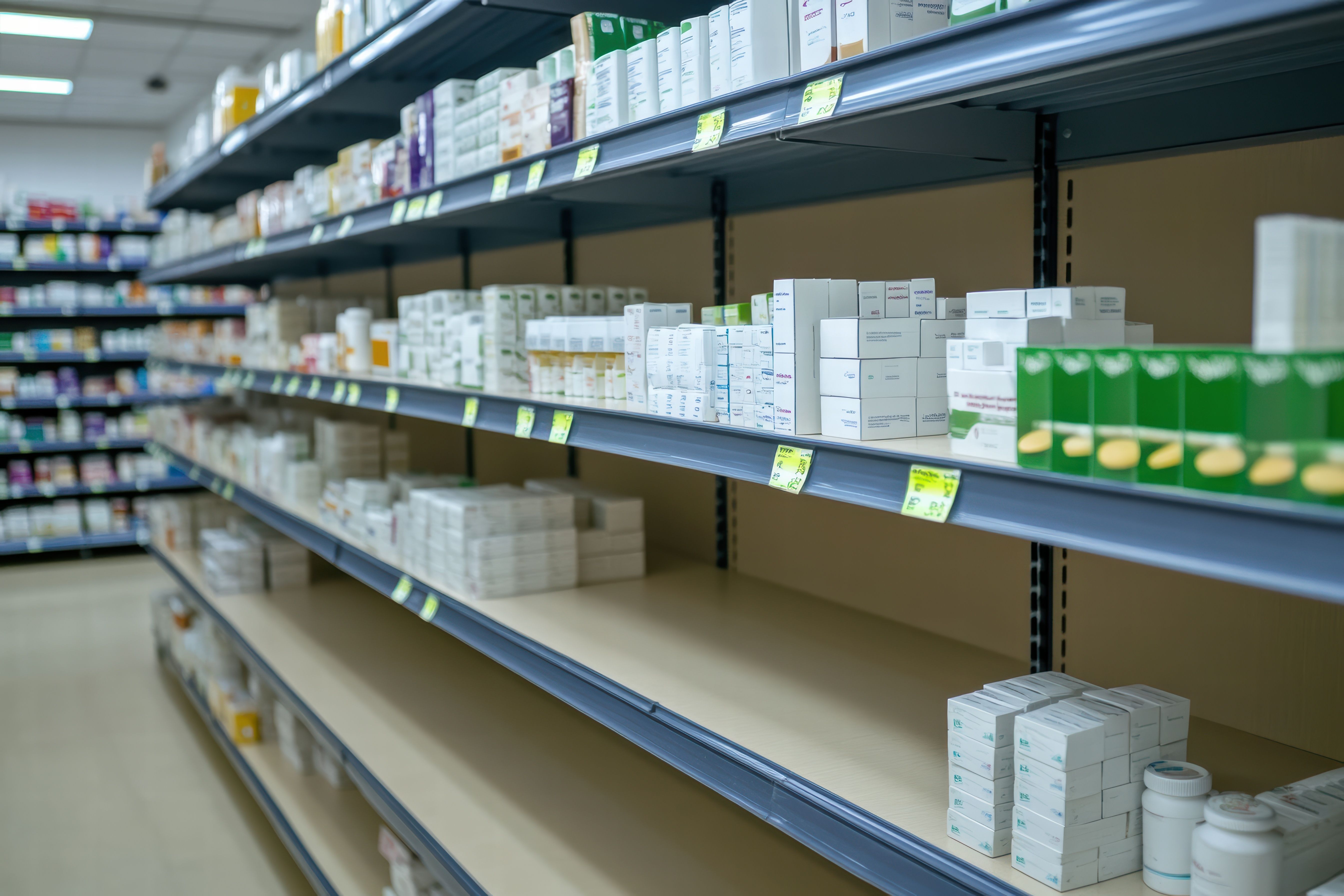 Empty pharmacy shelves | Image Credit: © Oleksandr - stock.adobe.com