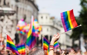 Pride flags during pride event -- Image credit: ink drop | stock.adobe.com