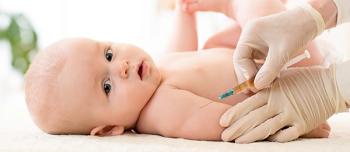 Baby getting a vaccine