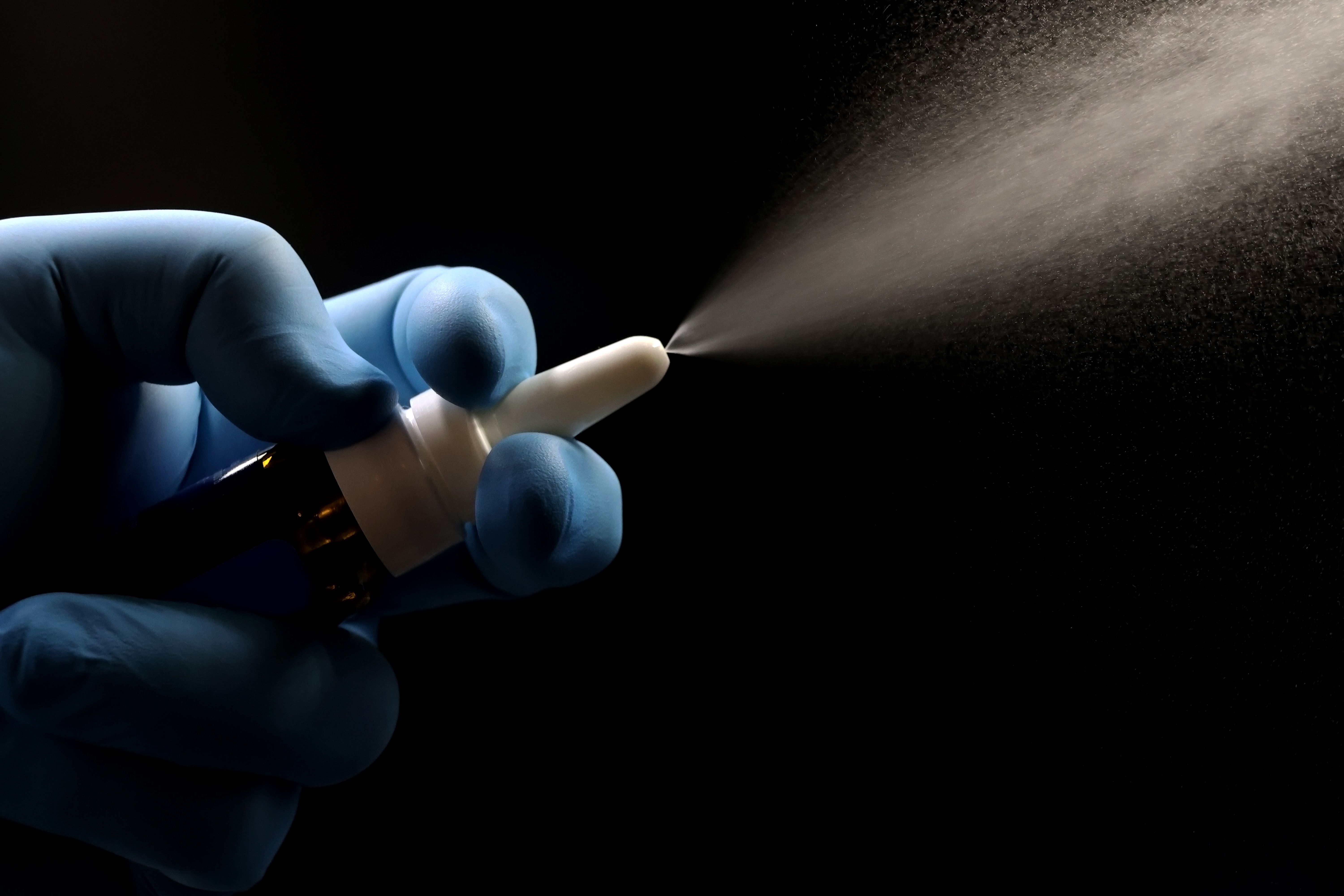 Intranasal or nasal spray vaccine against the coronavirus that causes COVID-19, or flu, influenza treatment Image credit: TopMicrobialStock | stock.adobe.com